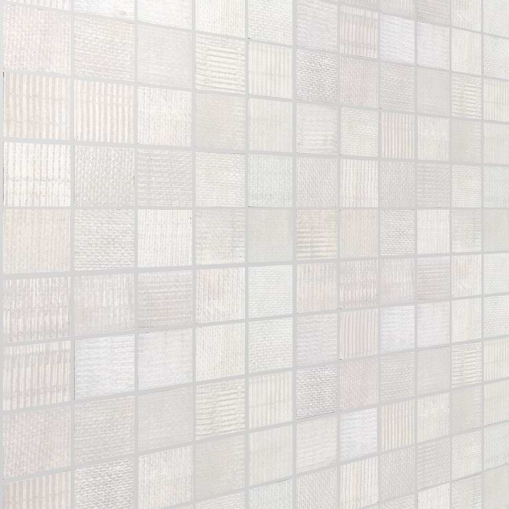 Ristretto Ice White 2x2 Matte Porcelain Mosaic Tile
