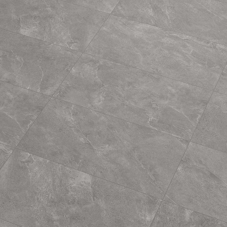 Era Slate Gray 12x24 Limestone Look Matte Porcelain Tile