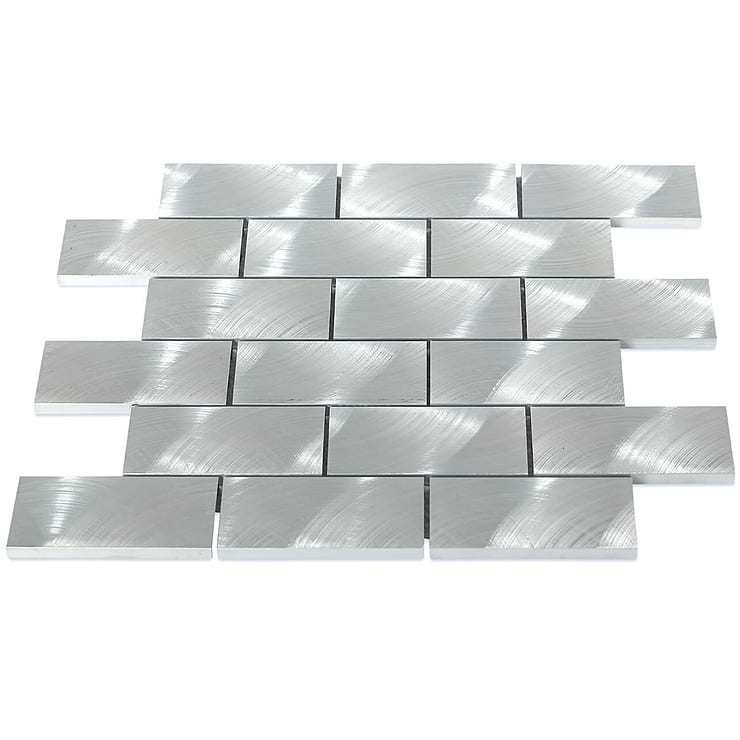 Industrial Silver 2x4 Aluminum Tile