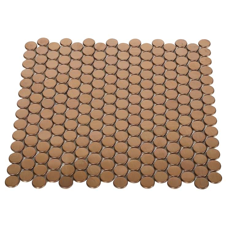 Metal Copper Stainless Steel 3/4 Penny Round Tile