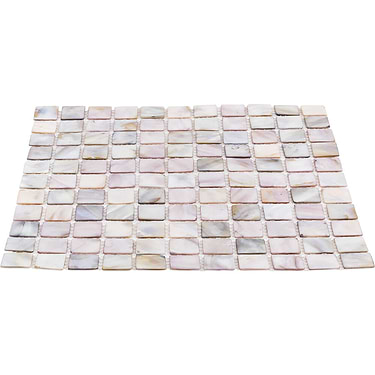Mother Of Pearl Silver 1x1 Square Polished Mosaic - Sample
