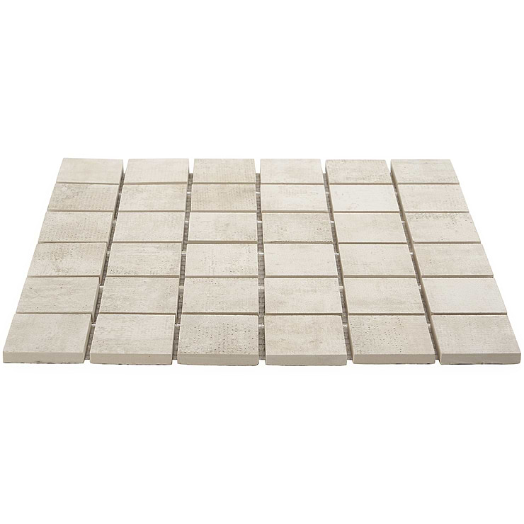 Holland Ash Light Beige 2x2 Matte Porcelain Mosaic Tile