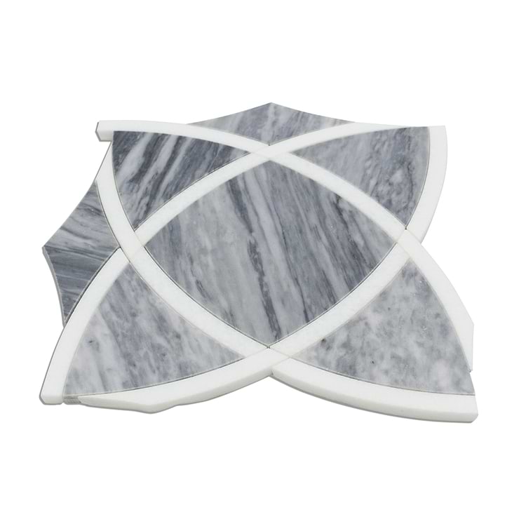 Celtic Bardiglio And Thassos Marble Tile