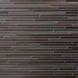 Magma Slim Stack Iron Gray Polished Lava Stone Mosaic Tile