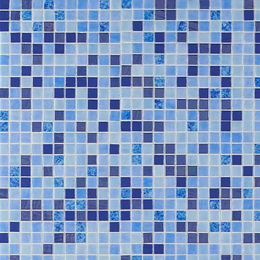 Swim Siesta Sky Blue 1x1 Polished Glass Mosaic