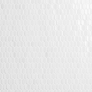 Flicker Rain White 1/4" x 1" Polished Glass Mosaic Tile - Sample