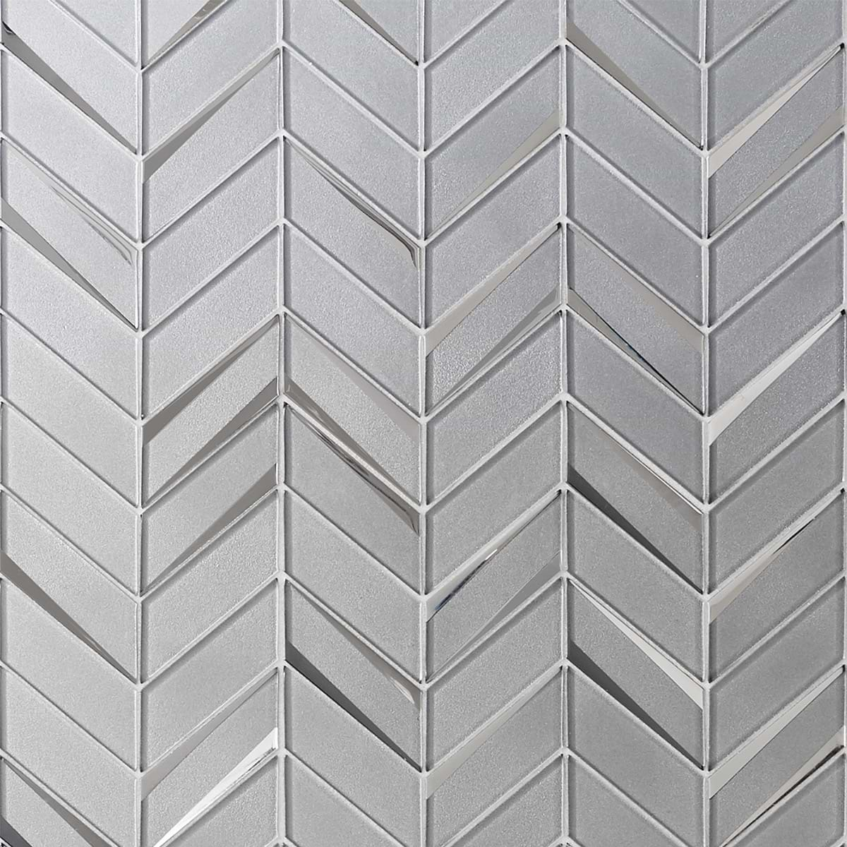 Shop Kasol Milano Gray 2x4 Mirrored Glass Polished Mosaic Tile ...