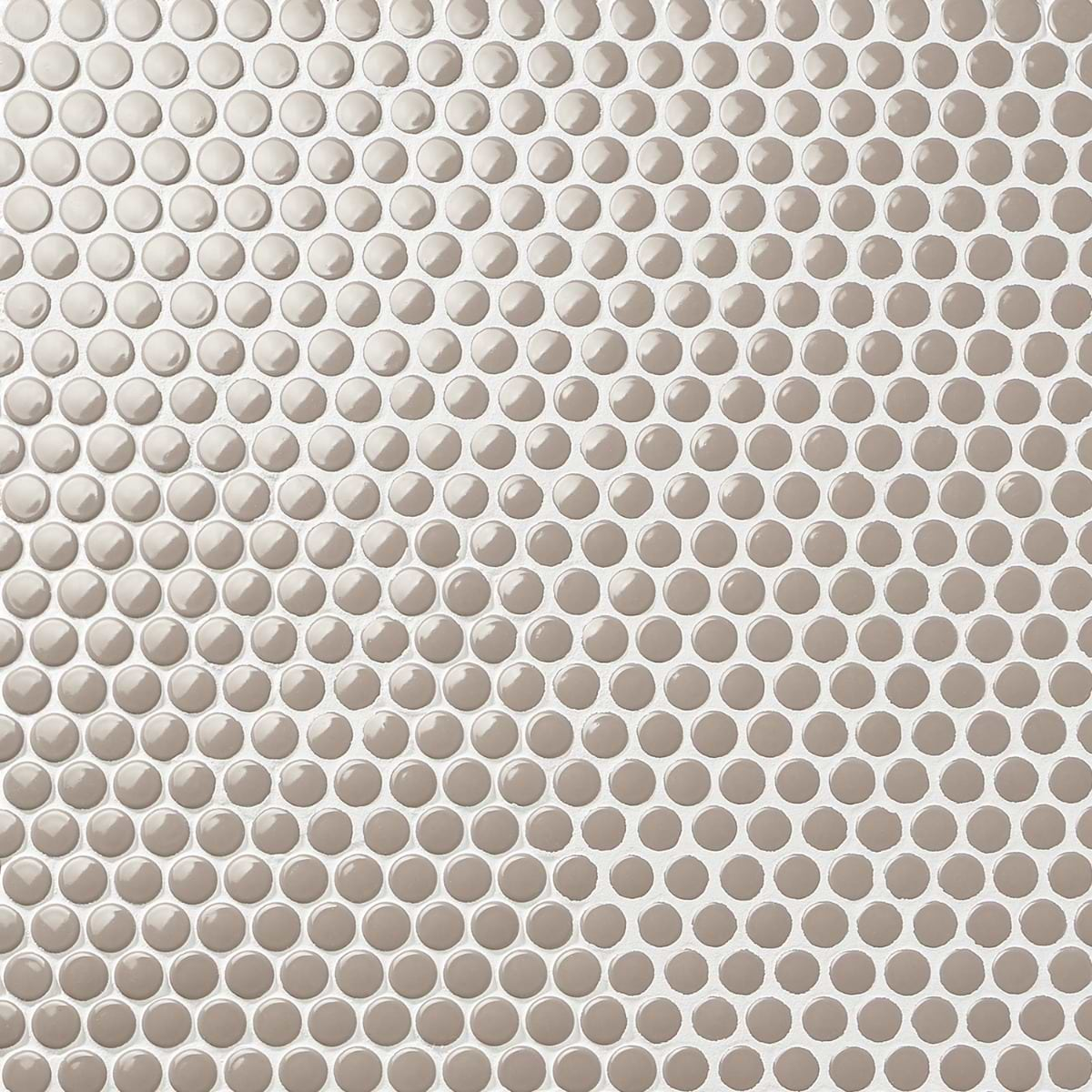 Paradise Firma Beige 1" Penny Round Polished Porcelain Mosaic