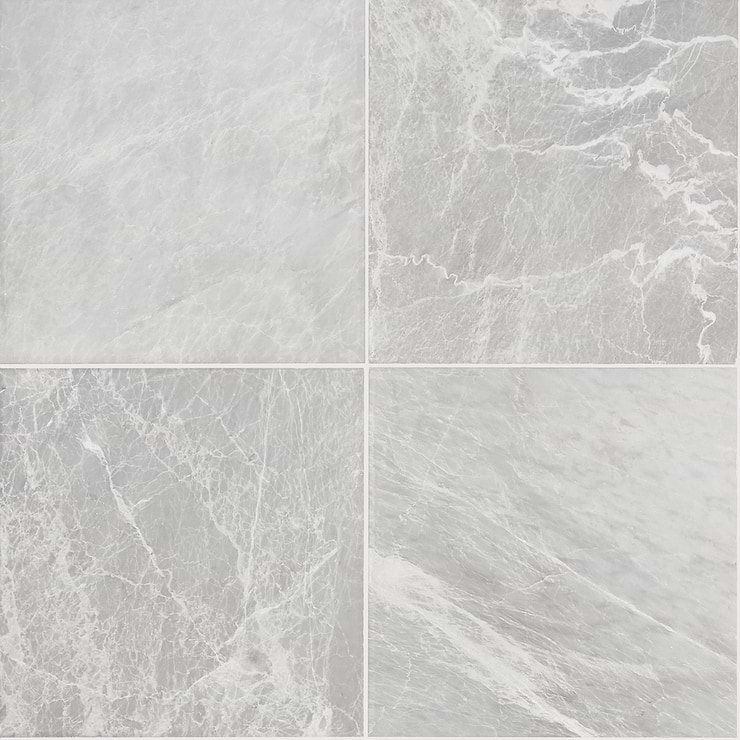 Nordic Gray 12x12 Satin Marble Tile