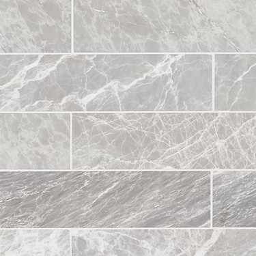 Nordic Gray 3X10 Satin Marble Subway Tile
