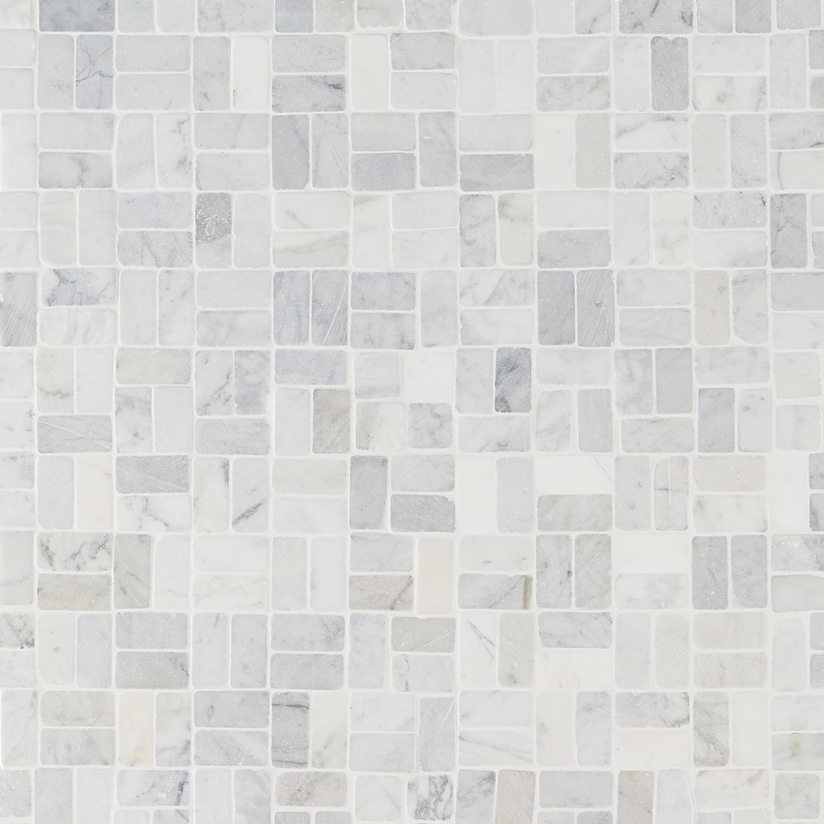 Nature Antique Carrara Marble Honed Mosaic Tile