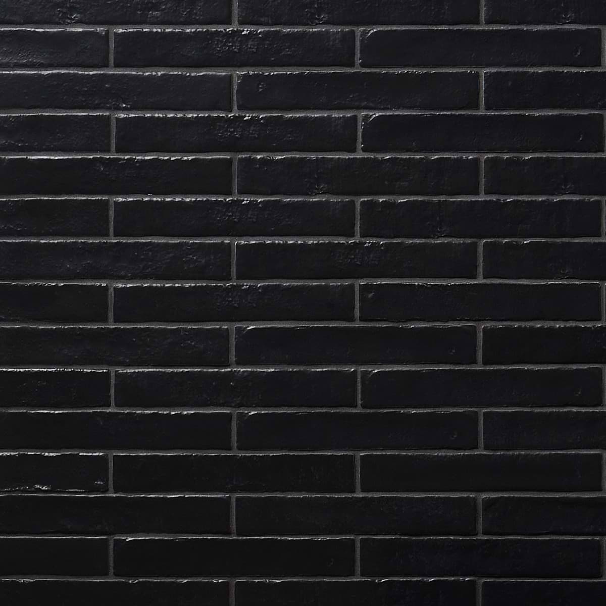 Wabi Sabi Coal Black 1.5x9 Matte Ceramic Tile