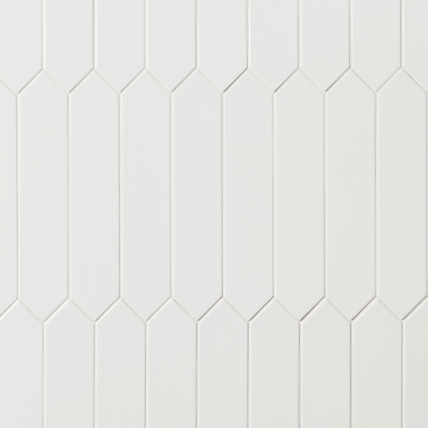 Kent White 3x12 Picket Polished Ceramic Wall Tile