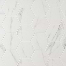 Amalfi Statuario 6” Hexagon Polished Porcelain Tile