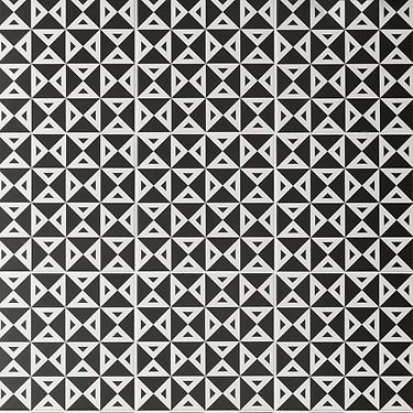 B2W Black & White Angle Negative 8x8 Matte Porcelain Tile