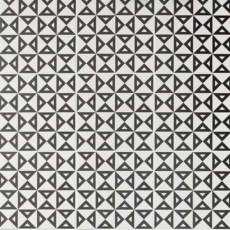 B2W Black & White Angle Positive 8x8 Matte Porcelain Tile
