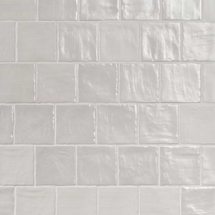 Montauk Gin 4x4 White Mixed Finish Ceramic Tile