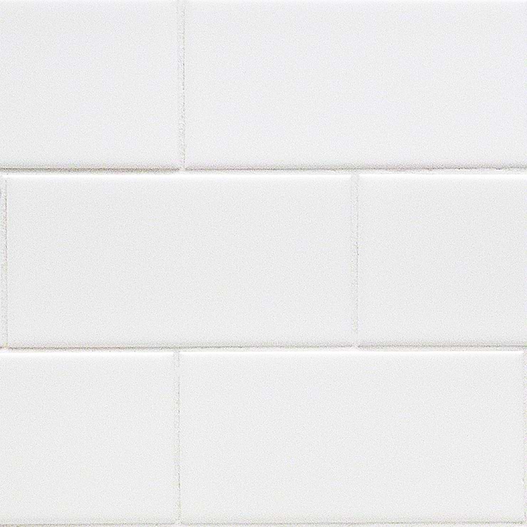 Basic White 3x6 Matte Ceramic Subway Wall Tile