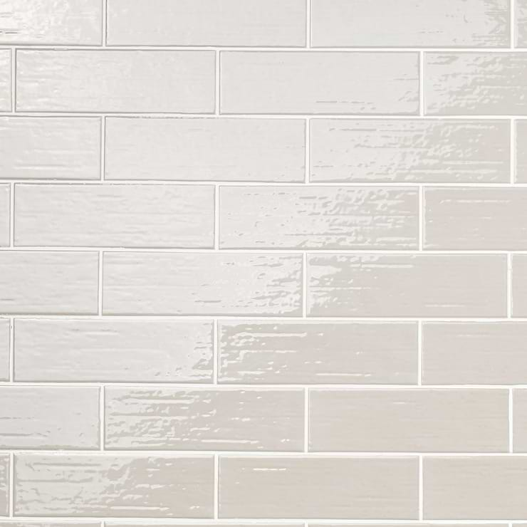 Kiln Light Gray 3x9 Polished Porcelain Subway Tile