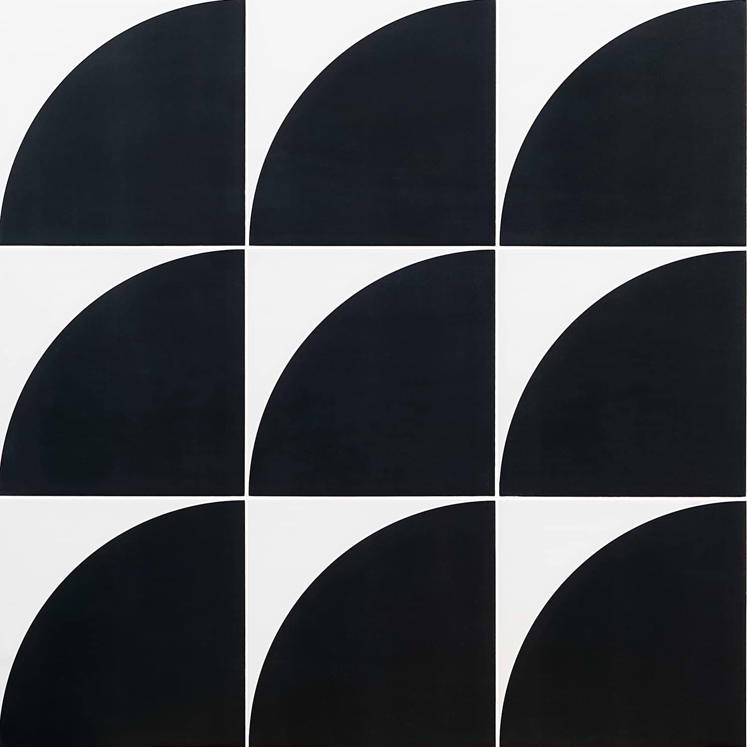 Stacy Garcia Maddox Deco Floor Charcoal Black 8x8 Matte Porcelain Tile