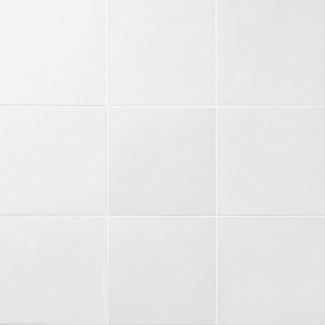 Art Geo  Cement White 8x8 Matte Porcelain Tile by Elizabeth Sutton