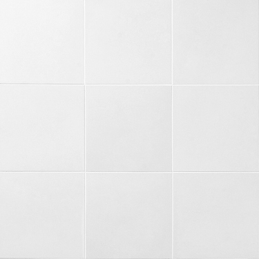 Art Geo  Cement White 8x8 Matte Porcelain Tile by Elizabeth Sutton - Sample