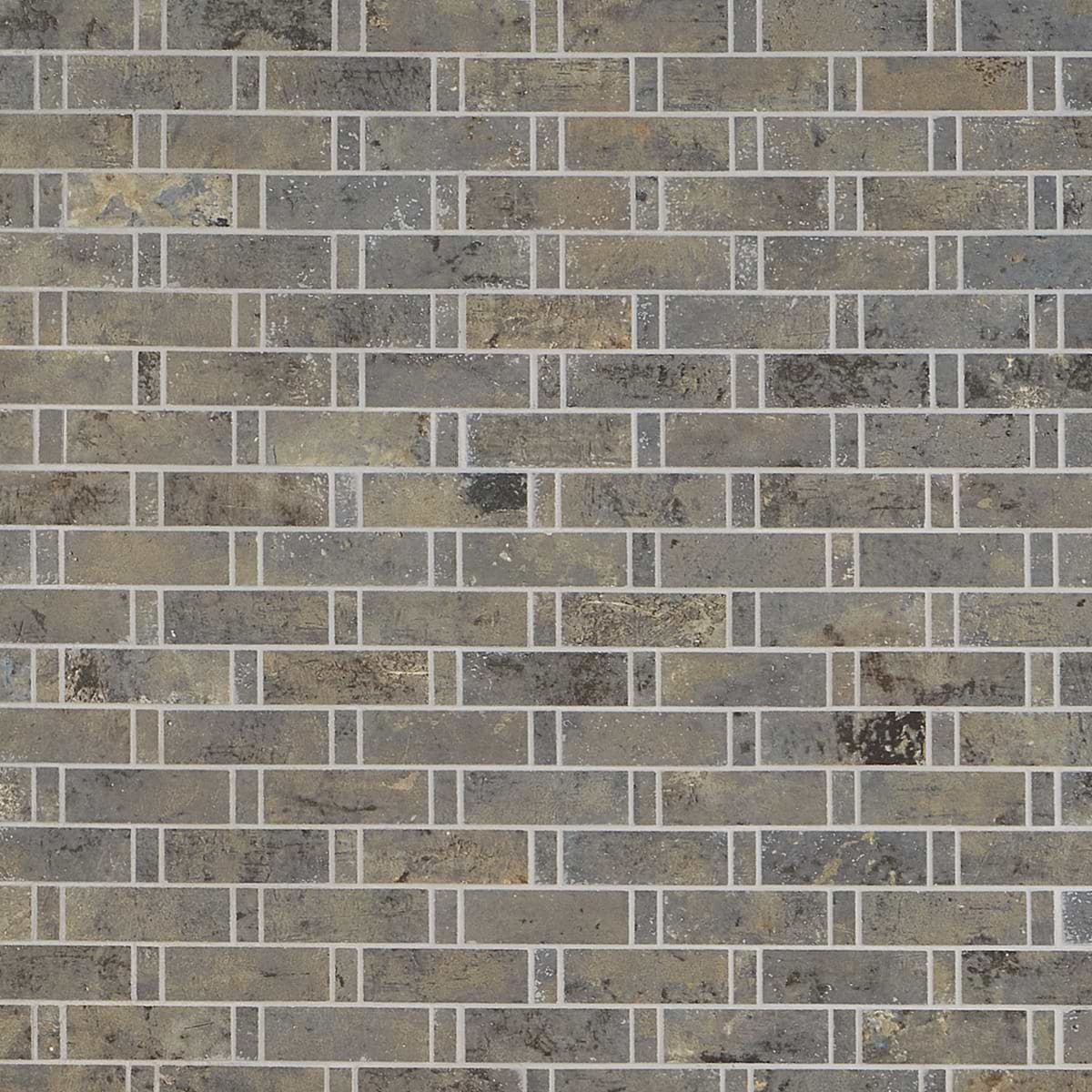 Portrait Sage Gray 1x3 Weave Matte Porcelain Mosaic Tile