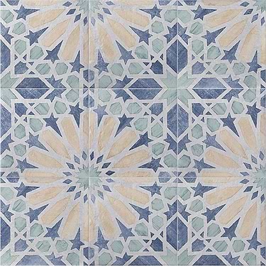 Alesso Deco Marla Multicolor 8x8 Matte Porcelain Tile - Sample