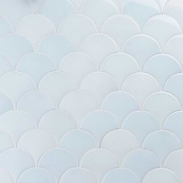 Highwater Maya Blue 2x5 Fishscale Polished Ceramic Tile