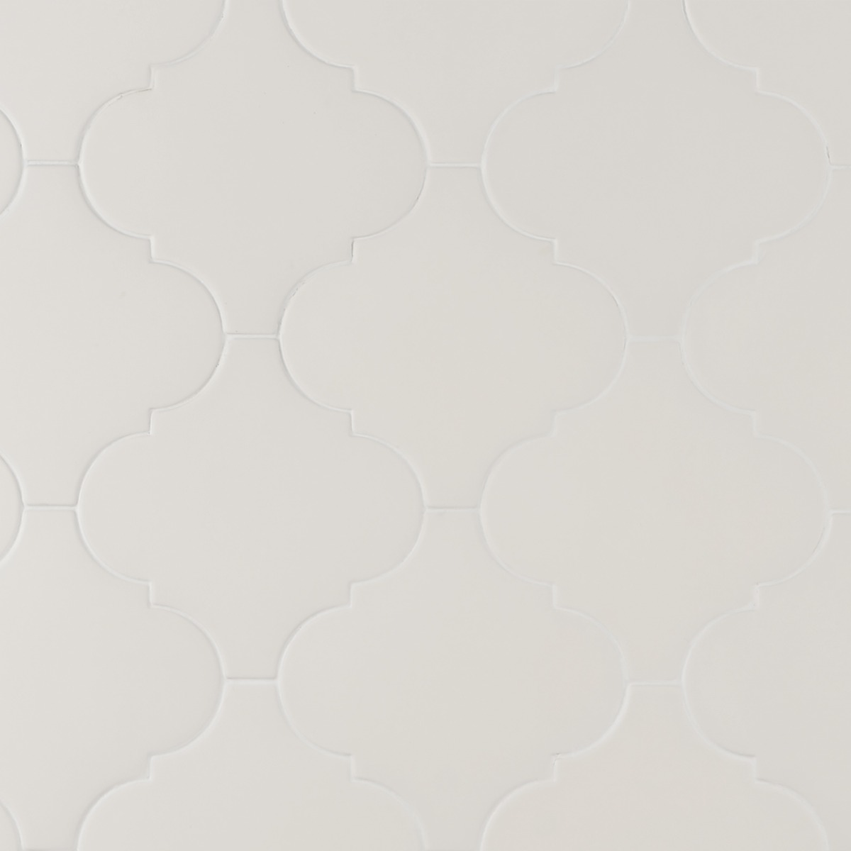 Zeal Arabesque White 8x8 Matte Porcelain Tile