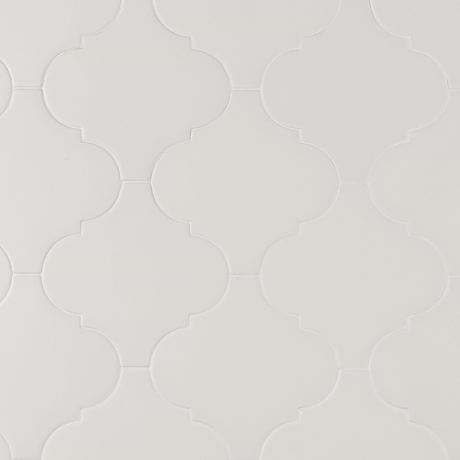 Zeal Arabesque White 8x8 Matte Porcelain Tile