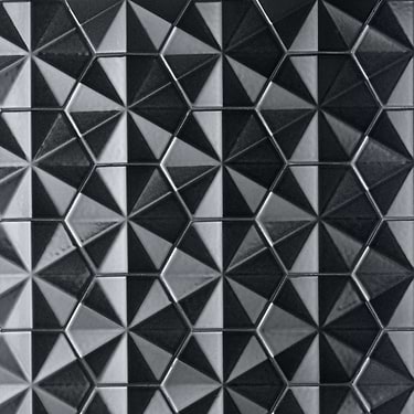 Zeal Ogassian Gunmetal Gray 6" Hexagon 3D Glazed Porcelain Tile