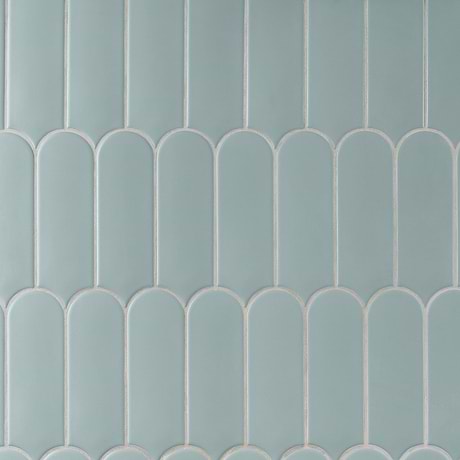 Parry Marine Blue 3x8 Fishscale Matte Ceramic Tile