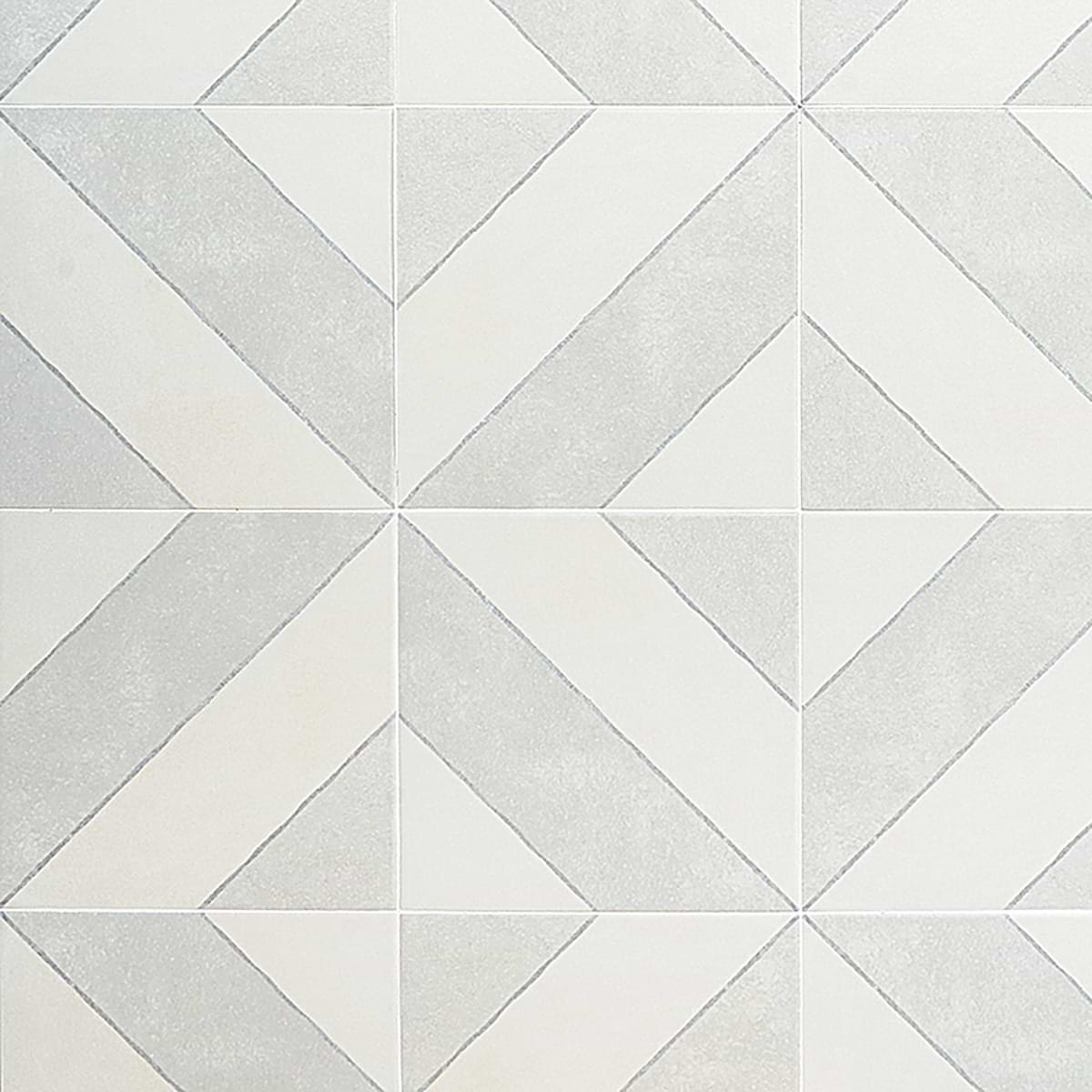 Auteur Kaleidoscope Ash Gray 9x9 Matte Porcelain Tile