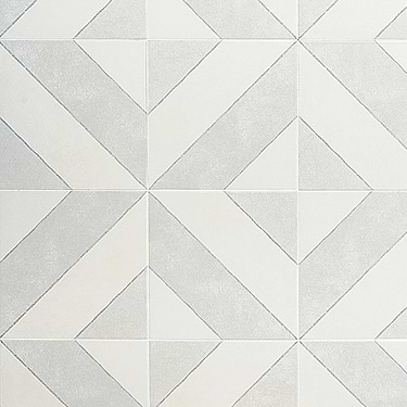 Auteur Kaleidoscope Ash Gray 9x9 Matte Porcelain Tile