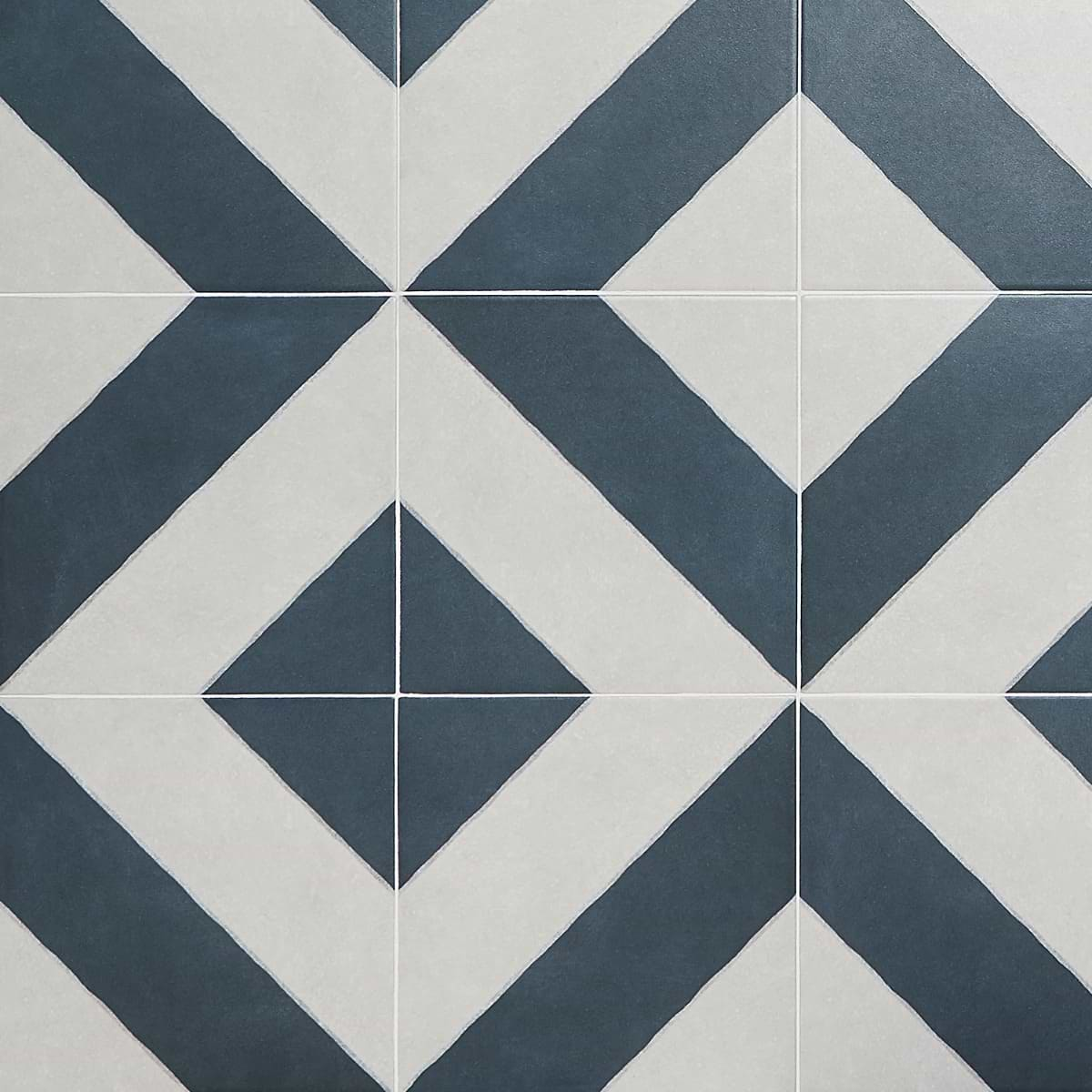 Auteur Jewel Navy Blue 9x9 Matte Porcelain Tile