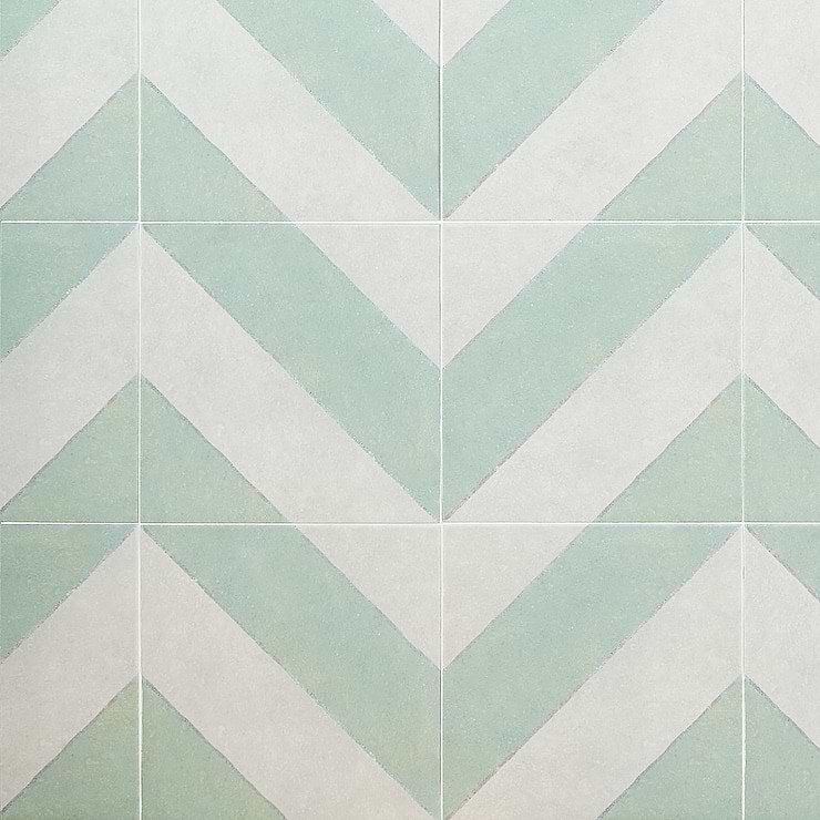 Encaustic Look Porcelain Tile for Backsplash