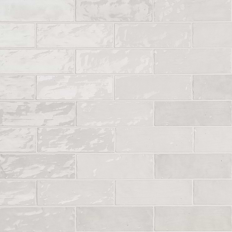 Portmore White 3x8 Glazed Ceramic Tile | Tilebar.com