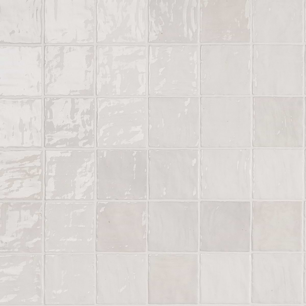 Portmore White 4x4 Glossy Ceramic Tile