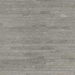 Acadia Thin Strip Slate Gray Quartz Look Matte Porcelain Mosaic Tile
