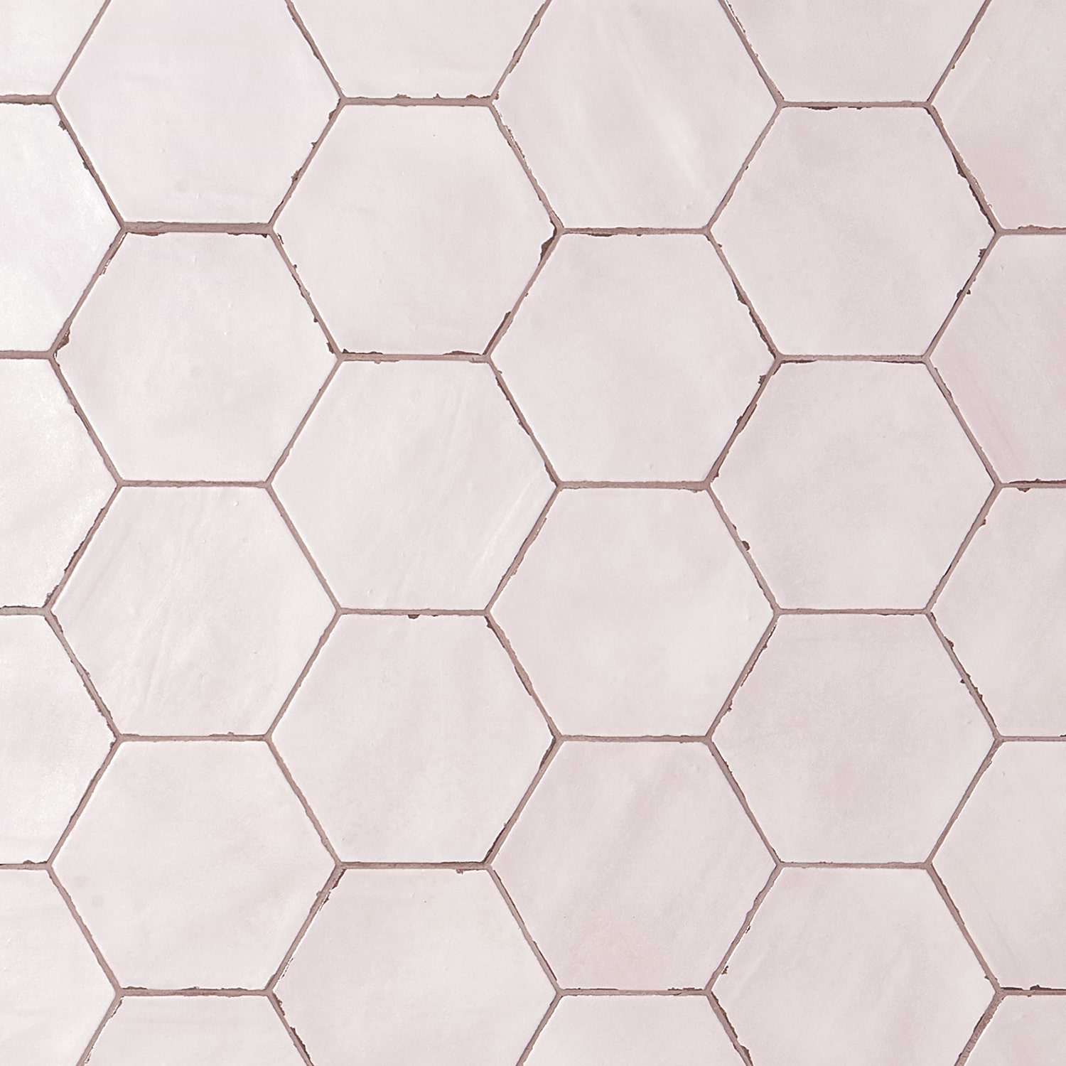 Sasha Hex Oxalis Rose 6" Matte Porcelain Hexagon Tile