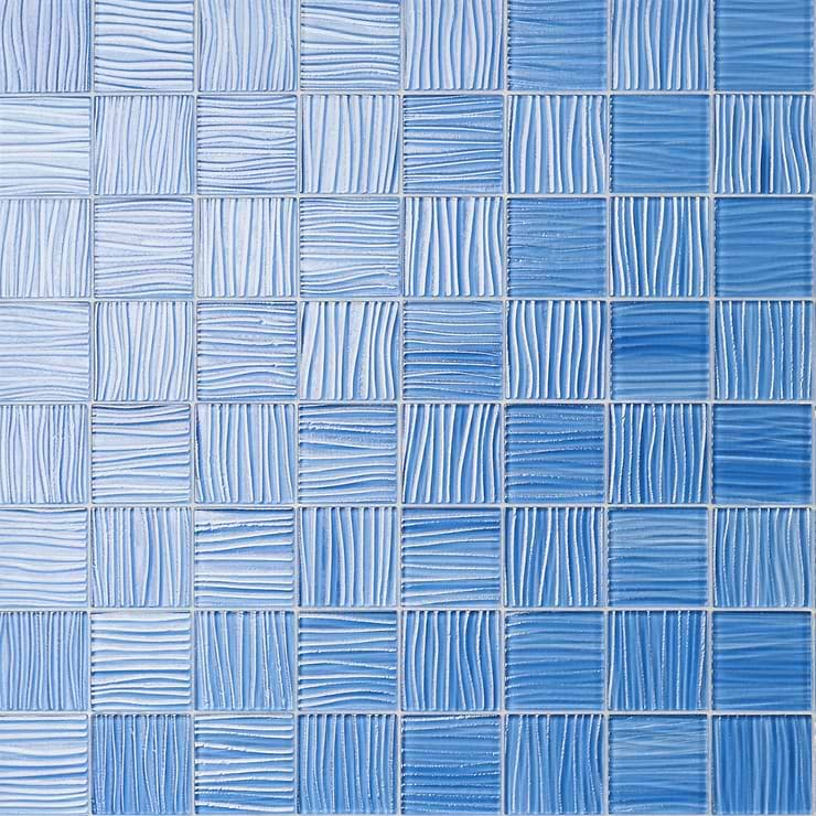 Bimini Azure 3x3 Polished Glass Mosaic