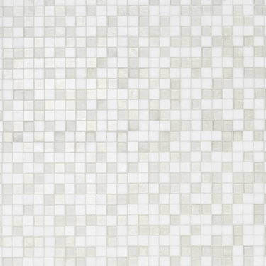 Ohana Oxygen White 1x1 Polished Glass Mosaic