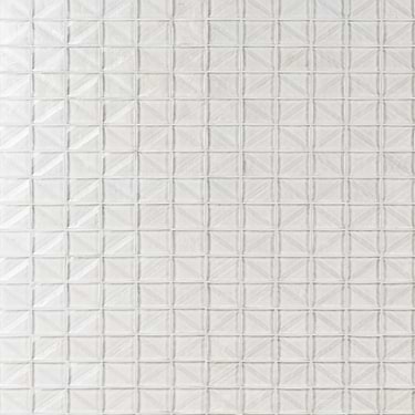 Ohana Prelude Infinity White 1x2 Polished Glass Mosaic