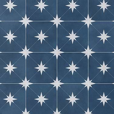 Tau Navy Blue 9x9 Matte Porcelain Tile - Sample