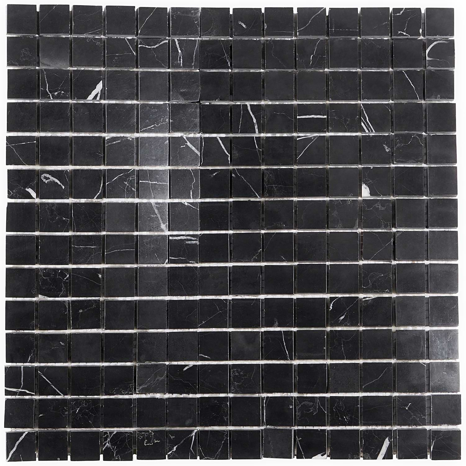 Nero Marquina 3/4"x3/4"Polished Marble Mosaic Tile