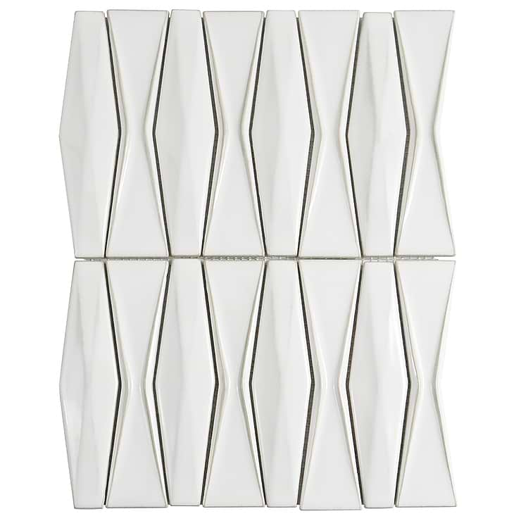 Nabi Harlequin Natural White Ceramic Tile