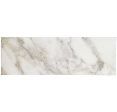 Calacatta Gold White 6X18 Polished Marble Subway Tile - Sample