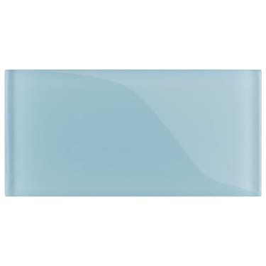 Loft Blue 3x6 Polished Glass Subway Tile