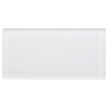 Loft Super White 3x6 Frosted Glass Subway Tile